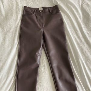Aritzia vegan leather Melina pants